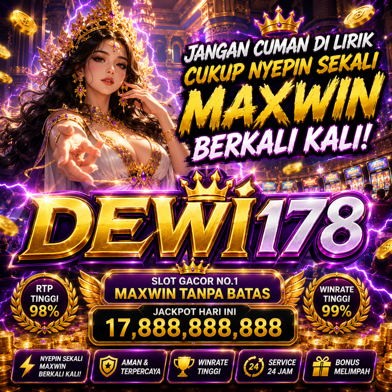 DEWI178 Provider Game Resmi Online No.1 dengan Pecahan Berkali-kali